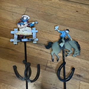 Cowboy and Cowgirl Garden Stakes